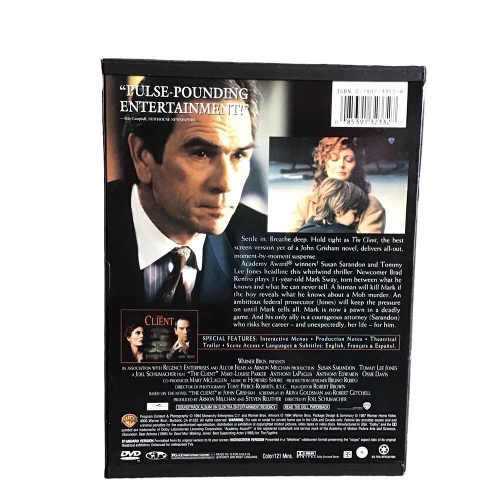 The Client DVD Tommy‎ Lee Jones - 5/$20 - Picture 2 of 3